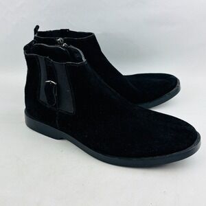 Timberland Chelsea‎ Boots Mens EU 42 US 8.5 Black Suede Leather Side Zipper